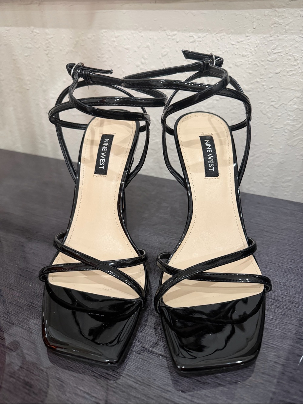 Nine West Penelope Sandal Strappy Square-Toe Heels